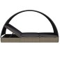 vidaXL Tumbona 2 personas toldo redondo ratán PE gris 211x112x140 cm vidaXL Tumbona 2 personas toldo redondo ratán PE gris 211x112x140 cm