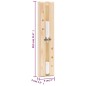 vidaXL Higrotermógrafo y reloj de arena para sauna 2 en 1 madera pino vidaXL Higrotermógrafo y reloj de arena para sauna 2 en 1 madera pino