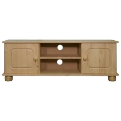 vidaXL Mueble para TV de madera maciza de pino 115x29x40 cm