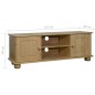 vidaXL Mueble para TV de madera maciza de pino 115x29x40 cm