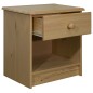 vidaXL Mesita de noche de madera maciza de pino 41x30x42 cm vidaXL Mesita de noche de madera maciza de pino 41x30x42 cm
