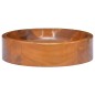 vidaXL Lavabo de madera maciza de teca Φ40x10 cm vidaXL Lavabo de madera maciza de teca Φ40x10 cm