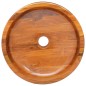vidaXL Lavabo de madera maciza de teca Φ40x10 cm vidaXL Lavabo de madera maciza de teca Φ40x10 cm