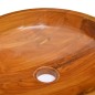 vidaXL Lavabo de madera maciza de teca Φ40x10 cm vidaXL Lavabo de madera maciza de teca Φ40x10 cm