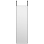 VidaXL Espejo de puerta cristal y aluminio negro 30x100 cm VidaXL Espejo de puerta cristal y aluminio negro 30x100 cm