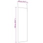 VidaXL Espejo de puerta cristal y aluminio negro 30x100 cm VidaXL Espejo de puerta cristal y aluminio negro 30x100 cm