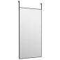 vidaXL Espejo de puerta cristal y aluminio negro 40x80 cm vidaXL Espejo de puerta cristal y aluminio negro 40x80 cm