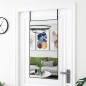 vidaXL Espejo de puerta cristal y aluminio negro 50x100 cm vidaXL Espejo de puerta cristal y aluminio negro 50x100 cm