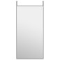 vidaXL Espejo de puerta cristal y aluminio negro 50x100 cm vidaXL Espejo de puerta cristal y aluminio negro 50x100 cm