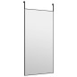vidaXL Espejo de puerta cristal y aluminio negro 50x100 cm vidaXL Espejo de puerta cristal y aluminio negro 50x100 cm