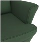 vidaXL Silla mecedora patas de madera caucho terciopelo verde oscuro vidaXL Silla mecedora patas de madera caucho terciopelo verde oscuro