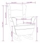 vidaXL Silla mecedora patas de madera caucho terciopelo verde oscuro vidaXL Silla mecedora patas de madera caucho terciopelo verde oscuro