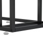 vidaXL Mesa auxiliar de ordenador vidrio transparente negro 50x35x65cm vidaXL Mesa auxiliar de ordenador vidrio transparente negro 50x35x65cm