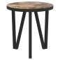 vidaXL Mesita de centro MDF negro y amarillo Ø35 cm vidaXL Mesita de centro MDF negro y amarillo Ø35 cm
