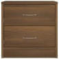 vidaXL Mesita de noche madera contrachapada roble marrón 40x30x40 cm
