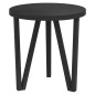 vidaXL Mesita de centro MDF negra Ø35 cm vidaXL Mesita de centro MDF negra Ø35 cm