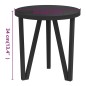 vidaXL Mesita de centro MDF negra Ø35 cm vidaXL Mesita de centro MDF negra Ø35 cm