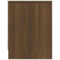vidaXL Mesita de noche madera contrachapada roble marrón 40x30x40 cm