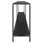 vidaXL Mesa de consola vidrio templado negro 180x35x75,5 cm vidaXL Mesa de consola vidrio templado negro 180x35x75,5 cm