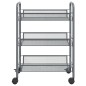 vidaXL Carrito de cocina 3 niveles hierro gris 46x26x64 cm vidaXL Carrito de cocina 3 niveles hierro gris 46x26x64 cm