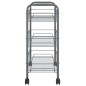 vidaXL Carrito de cocina 3 niveles hierro gris 46x26x64 cm vidaXL Carrito de cocina 3 niveles hierro gris 46x26x64 cm