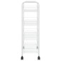 vidaXL Carrito de cocina 4 niveles hierro blanco 46x26x85 cm vidaXL Carrito de cocina 4 niveles hierro blanco 46x26x85 cm