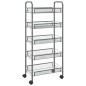 vidaXL Carrito de cocina 5 niveles hierro gris 46x26x105 cm vidaXL Carrito de cocina 5 niveles hierro gris 46x26x105 cm