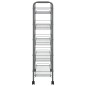 vidaXL Carrito de cocina 5 niveles hierro gris 46x26x105 cm vidaXL Carrito de cocina 5 niveles hierro gris 46x26x105 cm