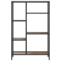 vidaXL Estantería de madera contrachapada y acero 80x30x120 cm vidaXL Estantería de madera contrachapada y acero 80x30x120 cm