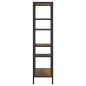 vidaXL Estantería de madera contrachapada y acero 80x30x120 cm vidaXL Estantería de madera contrachapada y acero 80x30x120 cm