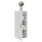 vidaXL Armario de pared madera contrachapada blanco brillo 35x34x90 cm vidaXL Armario de pared madera contrachapada blanco brillo 35x34x90 cm
