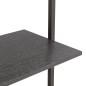 vidaXL Estantería inclinada de 5 baldas negro 64x35x185 cm vidaXL Estantería inclinada de 5 baldas negro 64x35x185 cm