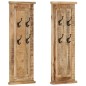vidaXL Percheros 2 unidades madera maciza de mango 38x100 cm vidaXL Percheros 2 unidades madera maciza de mango 38x100 cm