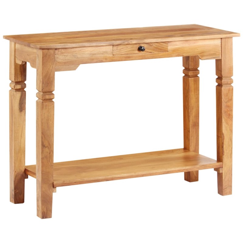 vidaXL Mesa consola de madera maciza de acacia 100x40x76 cm vidaXL Mesa consola de madera maciza de acacia 100x40x76 cm