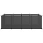 vidaXL Jaula para animales pequeños negro PP y acero 144x74x46,5 cm vidaXL Jaula para animales pequeños negro PP y acero 144x74x46,5 cm