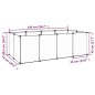 vidaXL Jaula para animales pequeños negro PP y acero 144x74x46,5 cm vidaXL Jaula para animales pequeños negro PP y acero 144x74x46,5 cm