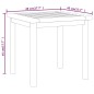 vidaXL Mesa auxiliar de madera maciza de teca 45x45x45 cm vidaXL Mesa auxiliar de madera maciza de teca 45x45x45 cm