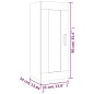 vidaXL Armario de pared madera contrachapada blanco brillo 35x34x90 cm vidaXL Armario de pared madera contrachapada blanco brillo 35x34x90 cm