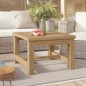 vidaXL Mesa de centro madera maciza de teca 45x45x30 cm vidaXL Mesa de centro madera maciza de teca 45x45x30 cm