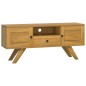 vidaXL Mueble de TV madera maciza de teca 110x30x50 cm