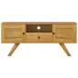 vidaXL Mueble de TV madera maciza de teca 110x30x50 cm