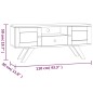 vidaXL Mueble de TV madera maciza de teca 110x30x50 cm