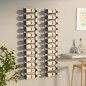 vidaXL Botellero de pared para 12 botellas 2 unidades hierro blanco vidaXL Botellero de pared para 12 botellas 2 unidades hierro blanco