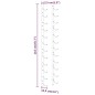 vidaXL Botellero de pared para 12 botellas 2 unidades hierro blanco vidaXL Botellero de pared para 12 botellas 2 unidades hierro blanco