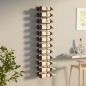 vidaXL Botellero de pared para 24 botellas hierro blanco vidaXL Botellero de pared para 24 botellas hierro blanco