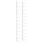 vidaXL Botellero de pared para 24 botellas hierro blanco vidaXL Botellero de pared para 24 botellas hierro blanco