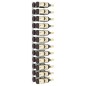 vidaXL Botellero de pared para 24 botellas hierro blanco vidaXL Botellero de pared para 24 botellas hierro blanco