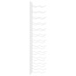 vidaXL Botellero de pared para 24 botellas hierro blanco vidaXL Botellero de pared para 24 botellas hierro blanco