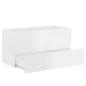 vidaXL Mueble de lavabo madera ingeniería blanco brillo 90x38,5x45 cm vidaXL Mueble de lavabo madera ingeniería blanco brillo 90x38,5x45 cm