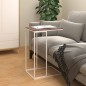 vidaXL Mesa auxiliar de madera contrachapada blanco 40x30x59 cm